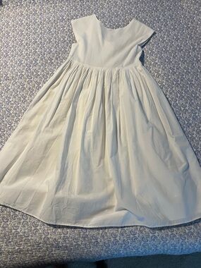 Jacadi Paris White Girls' Formal Dress with Full Skirt